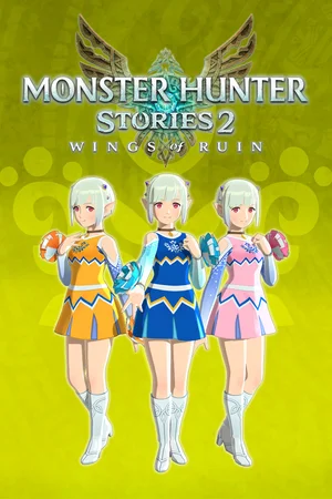 Ena's Outfits: Cheerleader Three-Pack (Blue/Orange/Pink)
