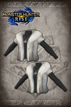 "Fluffy Fur Robe" Hunter layered armor piece
