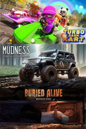 Turbo Dash Kart & Mudness Offroad & Buried Alive