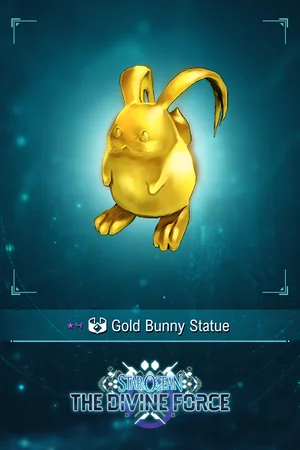 Gold Bunny Statue