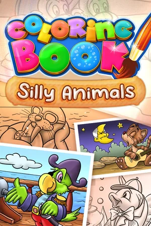 Coloring Book: Silly Animals