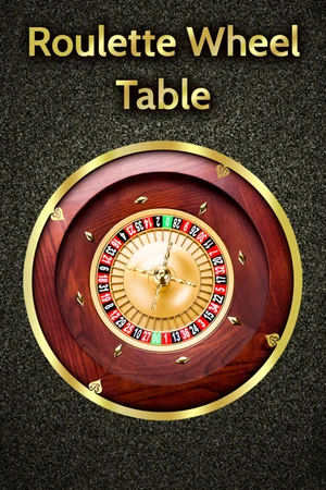 Roulette Wheel Table - Black Spades