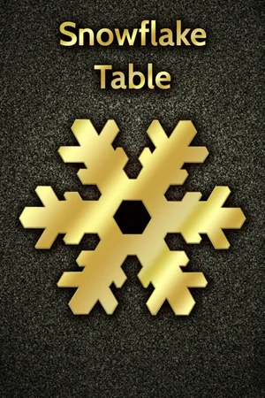 Snowflake Table - Black Spades