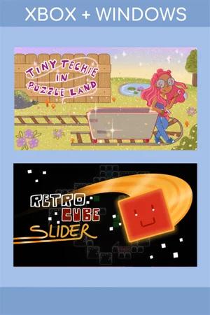 Tiny Techie in Puzzle Land / Retro Cube Slider (Bundle)